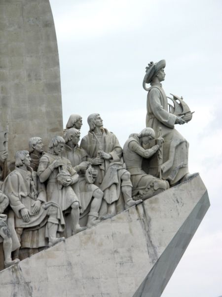 Henry and the navigators in the monument to the Portuguese discoveries