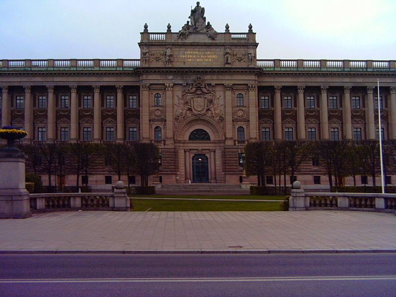 The Riksdag building, Stockholm